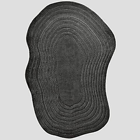 Lugano Art 19040 Krem (Oval) Üç Boyutlu Özel Tasarım Halı