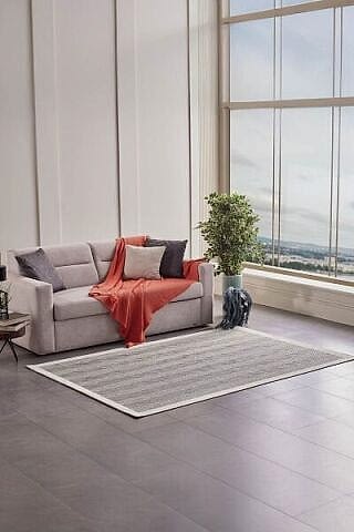 Deco Sisal 80140 Gri Yıkanabilir Antitoz Halı